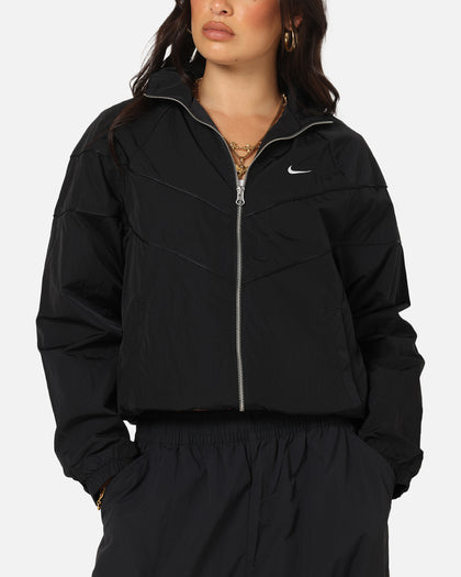 Nike Women's Sportswear Loose UV Woven Full-Zip Jacket Brown/Black