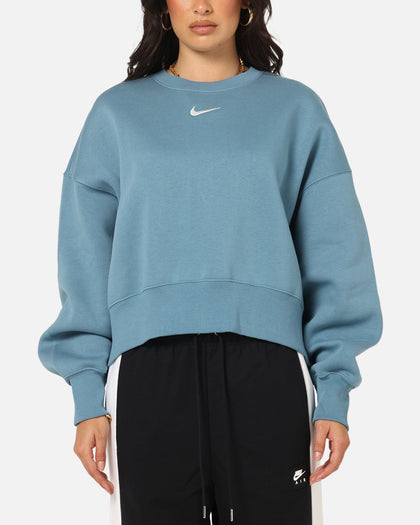 Nike Women's Nike Sportswear Style Fleece Over-Oversized Crewneck Smokey Blue/Sail