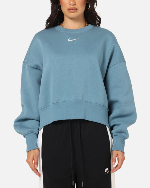 Nike Women's Nike Sportswear Style Fleece Over-Oversized Crewneck Smokey Blue/Sail