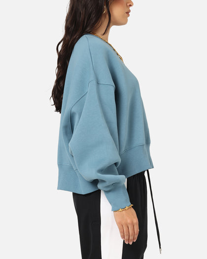 Nike Women's Nike Sportswear Style Fleece Over-Oversized Crewneck Smokey Blue/Sail