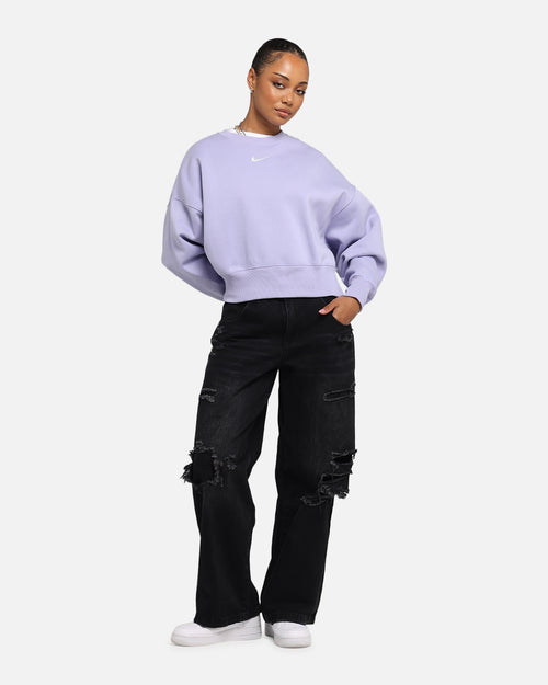 Nike Women's Sportswear Phoenix Fleece Crewneck Lilac Ice