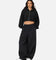 Nike Women's Sportswear Full-Zip Cropped French Terry Hoodie Black