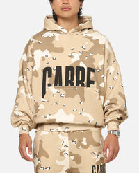 Carre Premium Essentials Hoodie Brown Camo