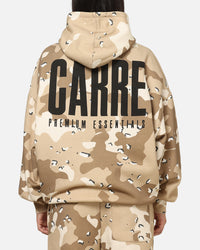 Carre Premium Essentials Hoodie Brown Camo