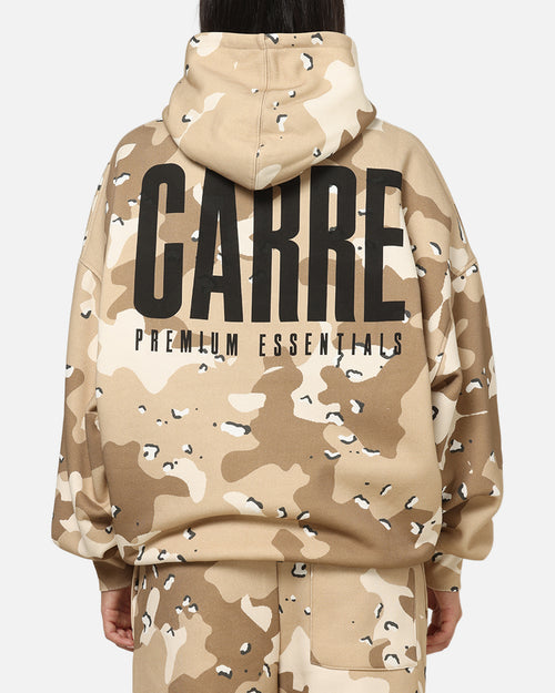 Carre Premium Essentials Hoodie Brown Camo