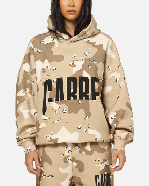 Carre Premium Essentials Hoodie Brown Camo