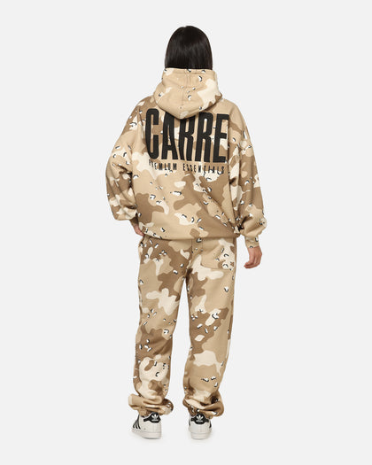 Carre Premium Essentials Hoodie Brown Camo