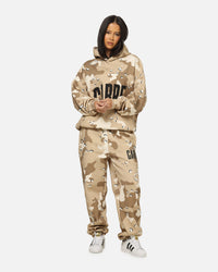 Carre Premium Essentials Hoodie Brown Camo