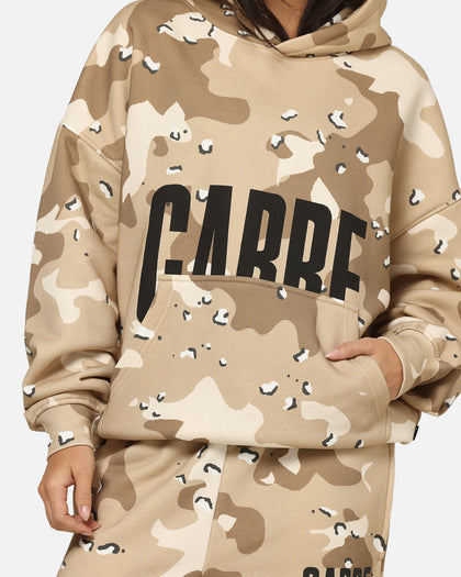 Carre Premium Essentials Hoodie Brown Camo