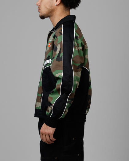 Loiter Tactical Track Jacket Woodland Camo