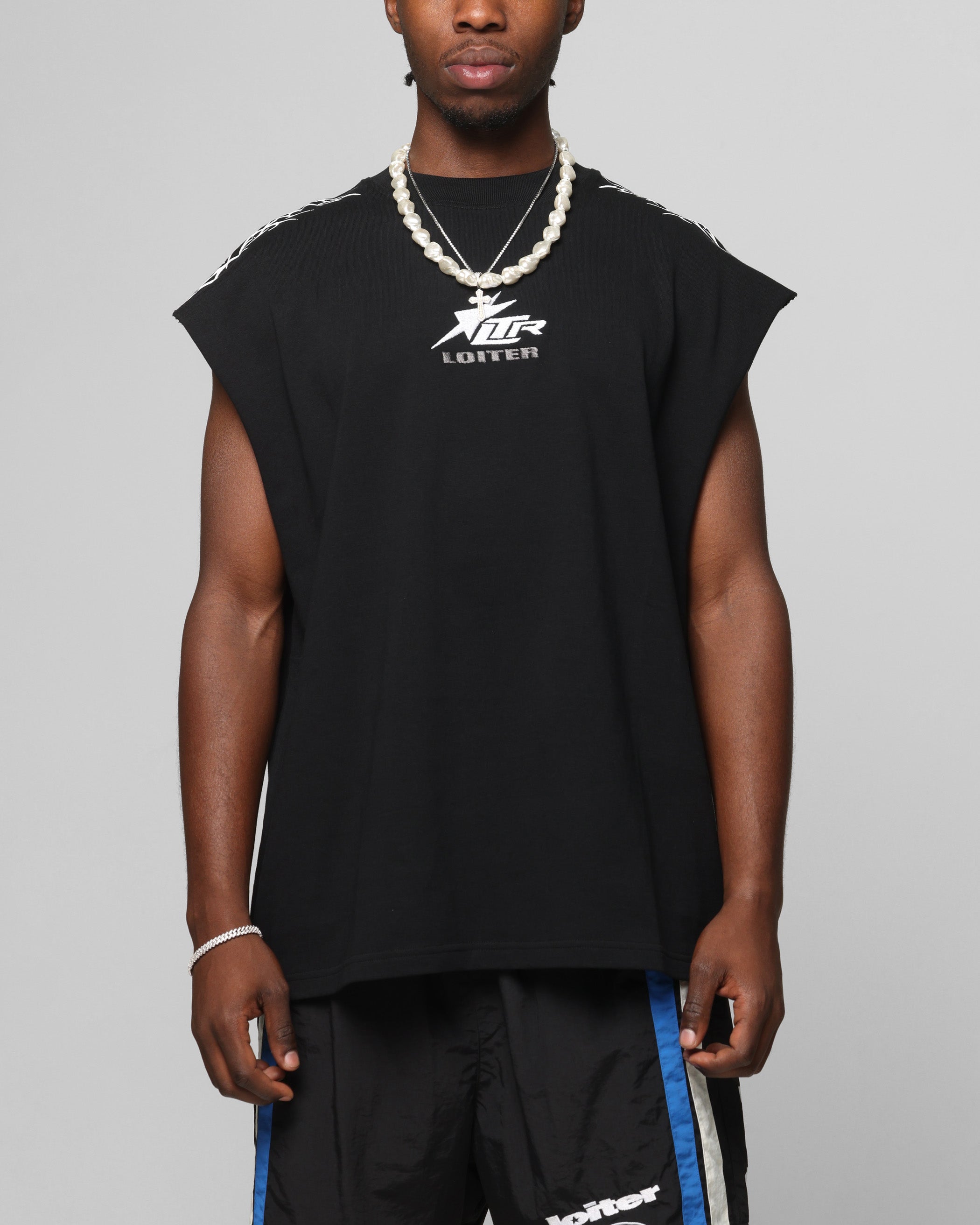 Loiter Cyber Muscle T-Shirt Black | Culture Kings