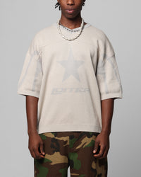 Loiter Knit Quarterback Jersey Grey