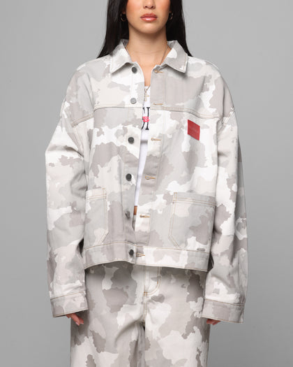 Loiter Prestige Denim Jacket Snow Camo