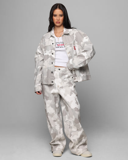 Loiter Prestige Denim Jacket Snow Camo