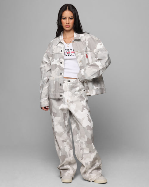 Loiter Prestige Denim Jacket Snow Camo