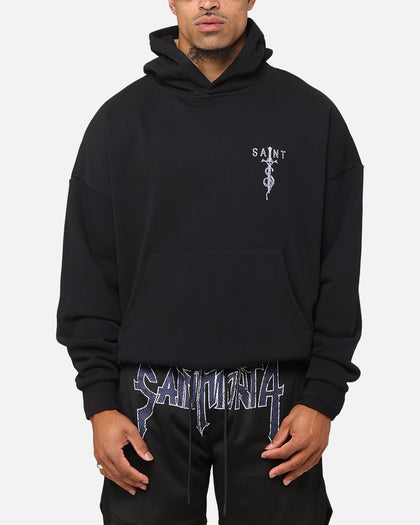Saint Morta Daggers Boxy Hoodie Black/Purple