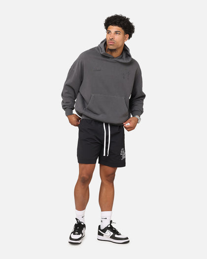 Saint Morta Destiny Rising Boxy Hoodie Washed Black