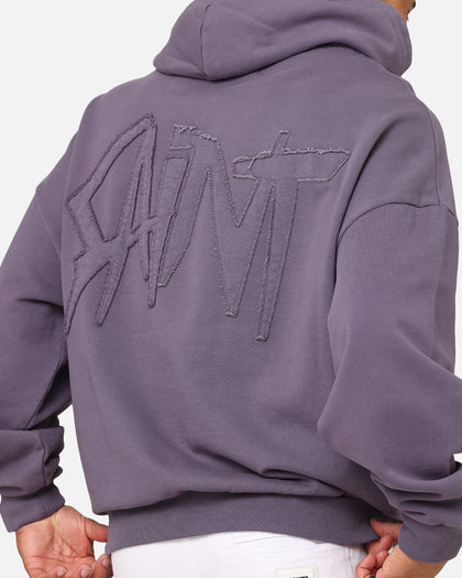 Saint Morta Pericles Applique Hoodie Purple