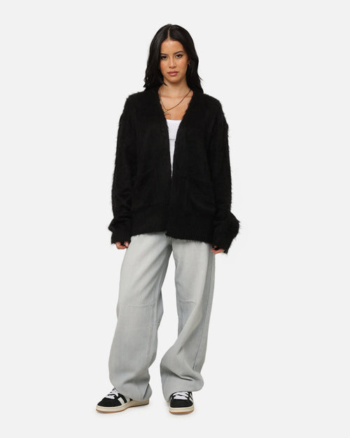 XXIII Fuzzy Cardigan Black