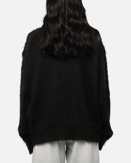 XXIII Fuzzy Cardigan Black