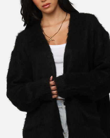 XXIII Fuzzy Cardigan Black
