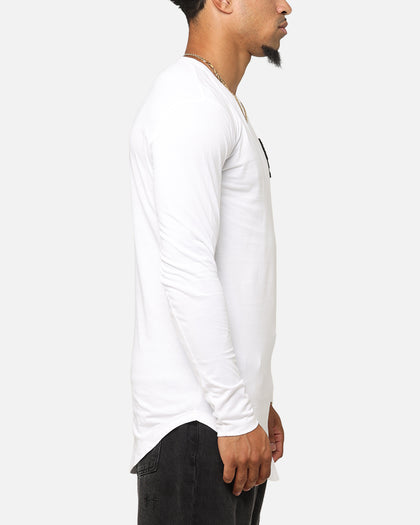 Saint Morta Gothic Monogram El Duplo Long Sleeve T-Shirt White