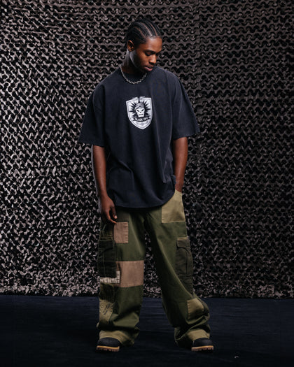 Goat Crew X Call Of Duty Black Ops Vintage T-Shirt Black Acidwash