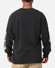 Mitchell & Ness Houston Rockets Tag Long Sleeve T-Shirt Faded Black