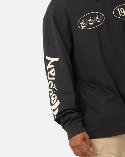 Mitchell & Ness Houston Rockets Tag Long Sleeve T-Shirt Faded Black