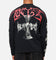 Loiter Cross Long Sleeve T-Shirt Black Acidwash