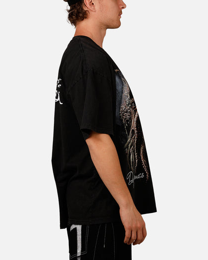 Goat Crew Disney Pirates Of The Caribbean Davy Jones Heavy T-Shirt Vintage Black