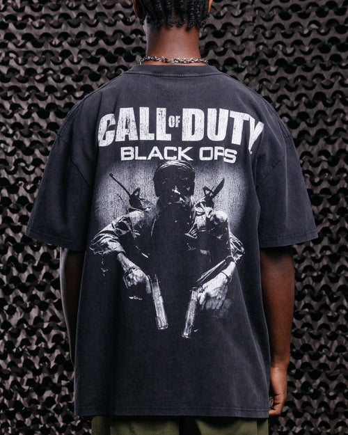 Goat Crew X Call Of Duty Black Ops Heavy T-Shirt Vintage Black