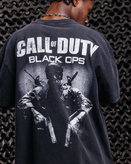 Goat Crew X Call Of Duty Black Ops Heavy T-Shirt Vintage Black
