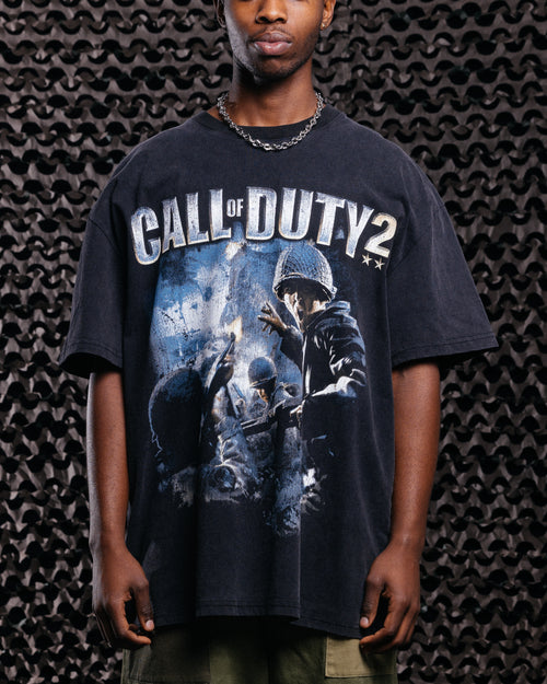 Goat Crew X Call Of Duty Call Of Duty 2 Heavy T-Shirt Vintage Black