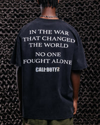 Goat Crew X Call Of Duty Call Of Duty 2 Heavy T-Shirt Vintage Black