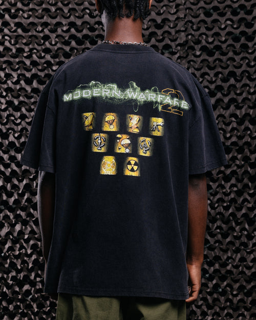 Goat Crew X Call Of Duty Modern Warfare 25 Streak Heavy T-Shirt Vintage Black