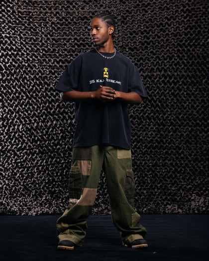 Goat Crew X Call Of Duty Modern Warfare 25 Streak Heavy T-Shirt Vintage Black