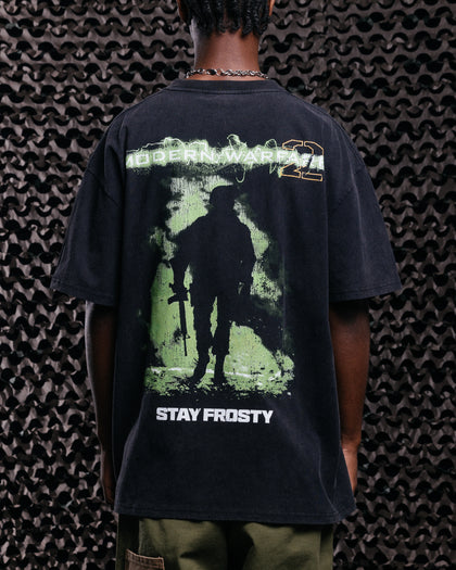 Goat Crew X Call Of Duty Modern Warfare 2 Heavy T-Shirt Vintage Black