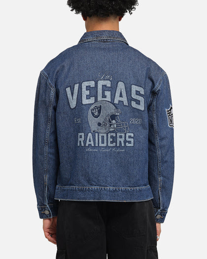 New Era Las Vegas Raiders NFL Denim Jacket Dark Blue
