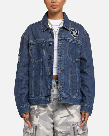 New Era Las Vegas Raiders NFL Denim Jacket Dark Blue