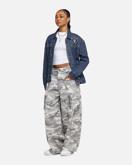 New Era Las Vegas Raiders NFL Denim Jacket Dark Blue