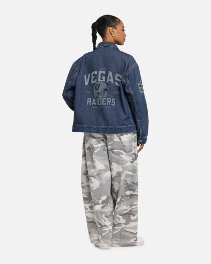 New Era Las Vegas Raiders NFL Denim Jacket Dark Blue