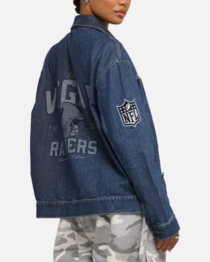 New Era Las Vegas Raiders NFL Denim Jacket Dark Blue