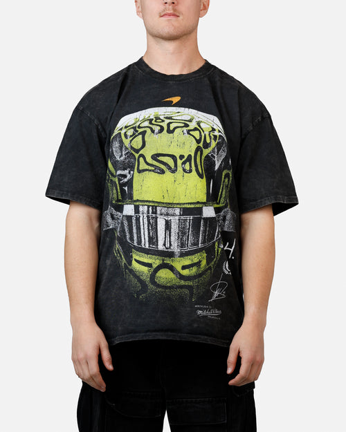 Culture Kings X Mclaren Lando Norris 'Vegas Grand Prix 2024' Helmet T-Shirt Black Acidwash
