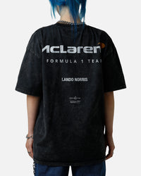 Culture Kings X Mclaren Lando Norris 'Vegas Grand Prix 2024' Helmet T-Shirt Black Acidwash