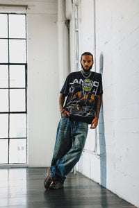 Culture Kings X Mclaren Lando Norris 'Vegas Grand Prix 2024' Signature T-Shirt Black Acidwash