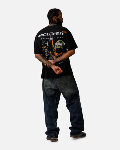 Culture Kings X Mclaren Lando Norris 'Vegas Grand Prix 2024' Signature T-Shirt Black Acidwash