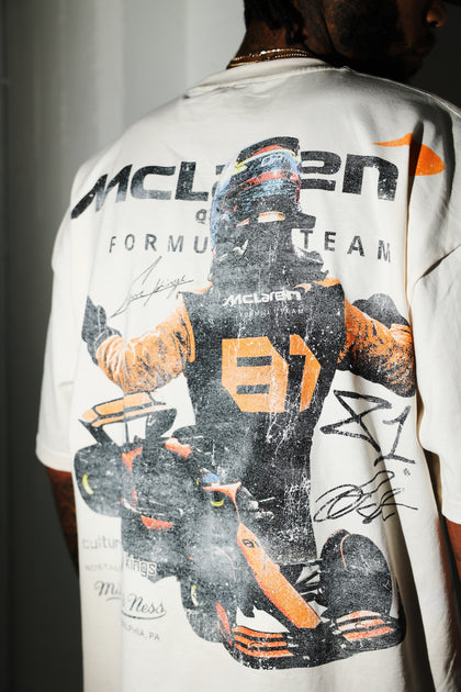 Culture Kings X Mclaren Oscar Piastri 'Vegas Grand Prix 2024' Signature T-Shirt Off White