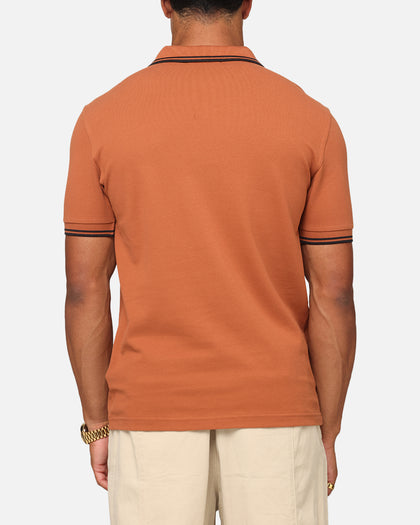 Fred Perry Twin Tipped Polo Shirt Orange/Black