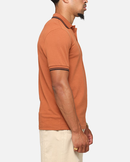 Fred Perry Twin Tipped Polo Shirt Orange/Black